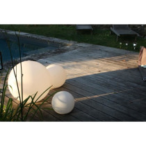Boule solaire - Luna - Grande taille - Ø 56 cm - Blanc