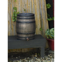 Récupérateur d'eau en forme de barrique - NATURE - En PE rotomoulé