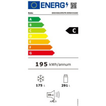 Réfrigérateur - BEKO - GNO46624MXPN - 4 portes - 466 L - Classe C -