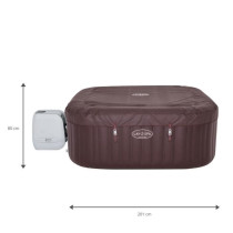 Spa gonflable BESTWAY - Lay-Z-Spa Maldives - 201 x 201 x 80 cm - 5 a 7