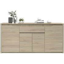 Ensemble buffet et table ronde extensible - BETTY - Chene - PARISOT