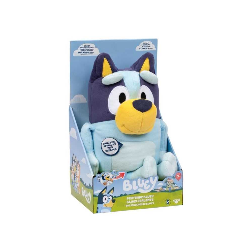 Peluche parlante - BLUEY - Bluey - 33 cm - Voix officielle - Musique d