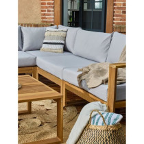 Salon de jardin d'angle modulable - Bois d'acacia - 5 personnes - LEVA