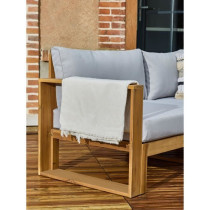 Salon de jardin d'angle modulable - Bois d'acacia - 5 personnes - LEVA