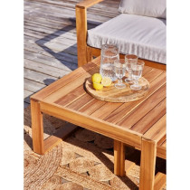Salon de jardin d'angle modulable - Bois d'acacia - 5 personnes - LEVA