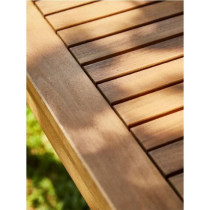 Salon de jardin en bois d'Acacia FSC avec coussins + housse de protect
