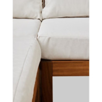 Salon de jardin d'angle modulable - Bois d'acacia - 6 personnes - LEVA