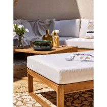 Salon de jardin d'angle modulable - Bois d'acacia - 7 personnes - LEVA