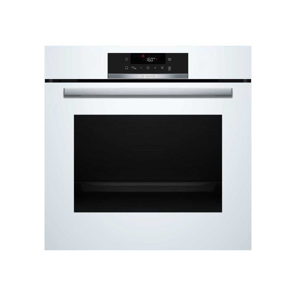 Four intégrable pyrolyse - BOSCH SER4 - HBA572BW3F - Blanc - Porte fr