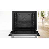 Four intégrable pyrolyse - BOSCH SER4 - HBA572BW3F - Blanc - Porte fr