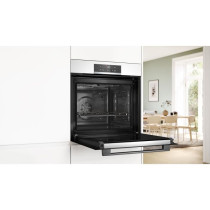 Four intégrable pyrolyse - BOSCH SER4 - HBA572BW3F - Blanc - Porte fr