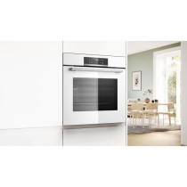 Four intégrable pyrolyse - BOSCH SER4 - HBA572BW3F - Blanc - Porte fr