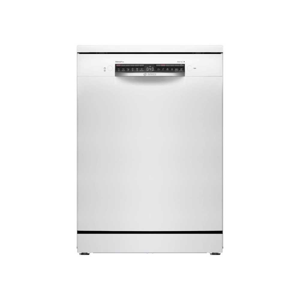 Lave-vaisselle pose libre BOSCH SMS4EMW01F SER4 - 14 couverts - Induct