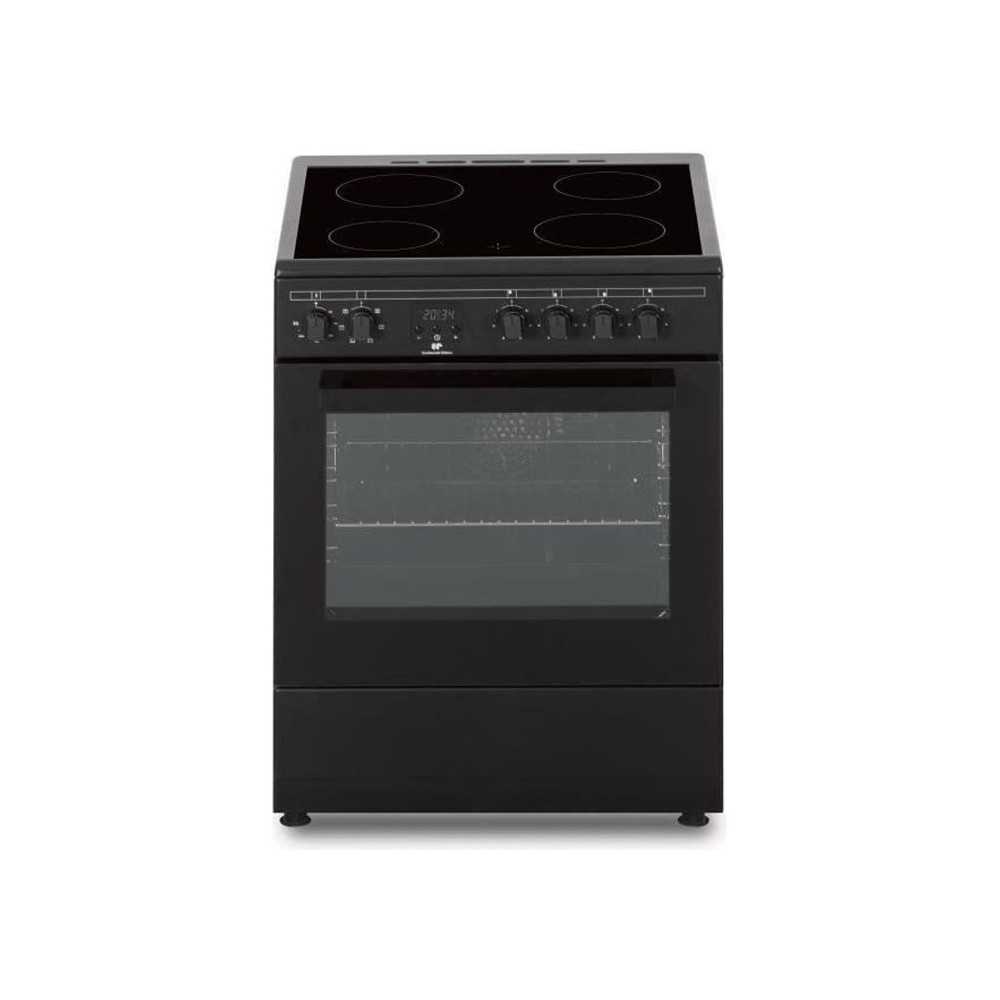 Cuisiniere vitrocéramique CONTINENTAL EDISON CECV60FCB - 4 feux - L58
