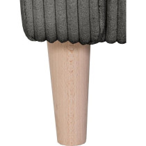 Canapé d'angle fixe - 3 places - CHIPY - Tissu Lincoln Anthracite - P