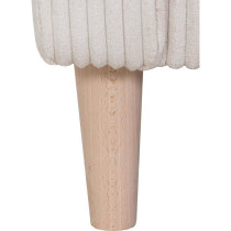 Canapé d'angle fixe - 3 places - CHIPY - Tissu Lincoln Perle - Pieds