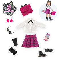 Doll accessories - COROLLE - English College Dressing - 8 accessories