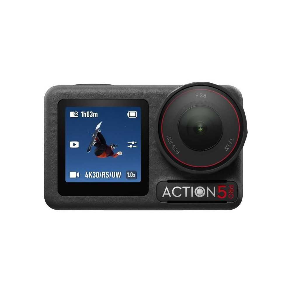 Osmo Action 5 Adventure Combo - DJI - CMOS 1/1,3 - Ecran tactile - UHD