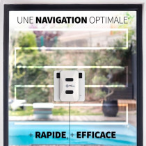 Robot Lave-vitres - EZICLEAN Windobot S5 Pro - 72 W - Blanc