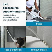 EZICLEAN Cyclomax R22 station - Aspirateur balai sans fil - 52 min - 5
