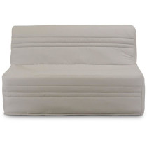 Banquette BZ Joe - Tissu beige - 3 places - L 143 x P 97 cm - Couchage