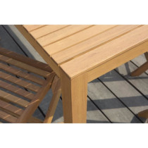 Ensemble repas de jardin 6 personnes - Table 160 x 90 cm + 6 chaises p