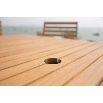 Ensemble repas de jardin 6 personnes - Table 160 x 90 cm + 6 chaises p