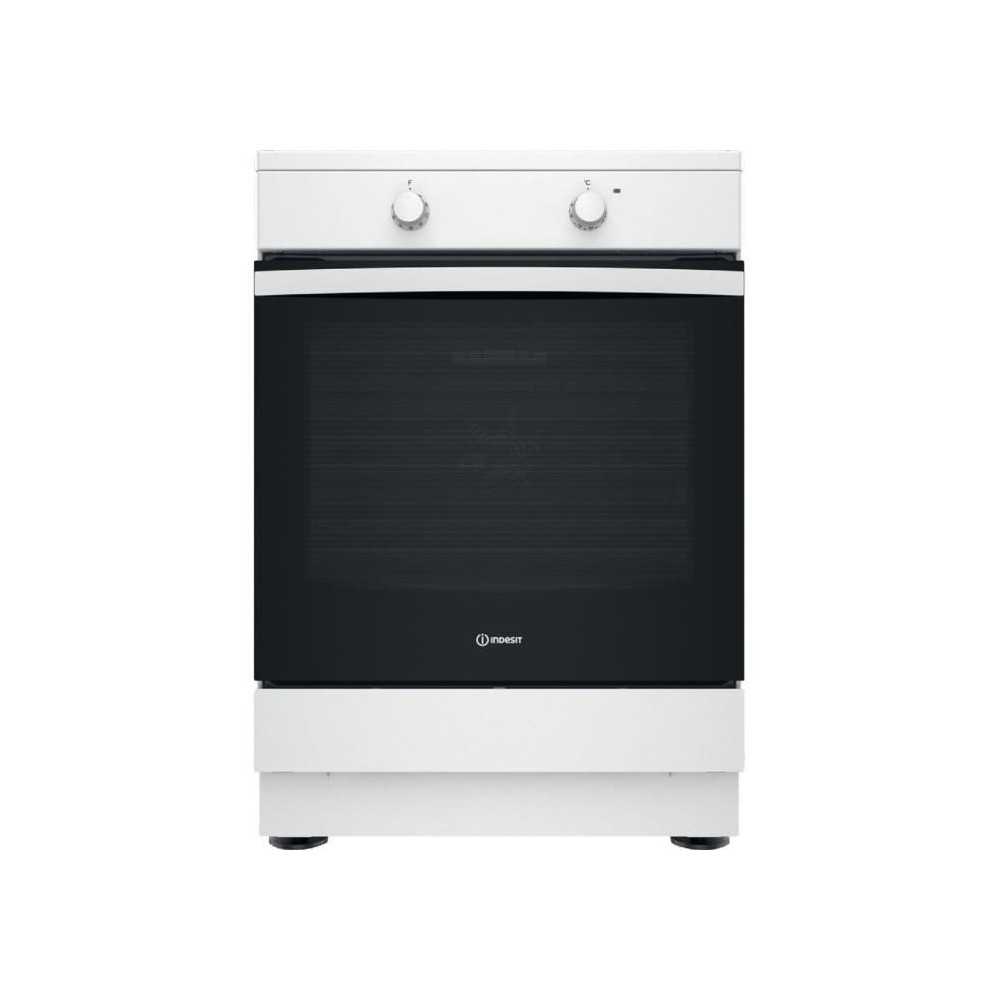 Cuisiniere a induction - INDESIT - IS67IQ5KCW/E - 3 foyers - 2600 W -