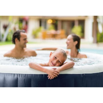 INTEX Spa Gonflable 6 places Pure Spa Blue navy avec plateau LED Offer