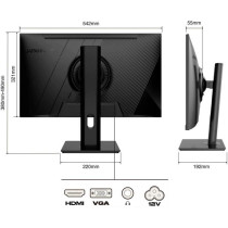 Écran PC - JAPANNEXT - 23,8 FHD - IPS - 60Hz - Pied ergonomique