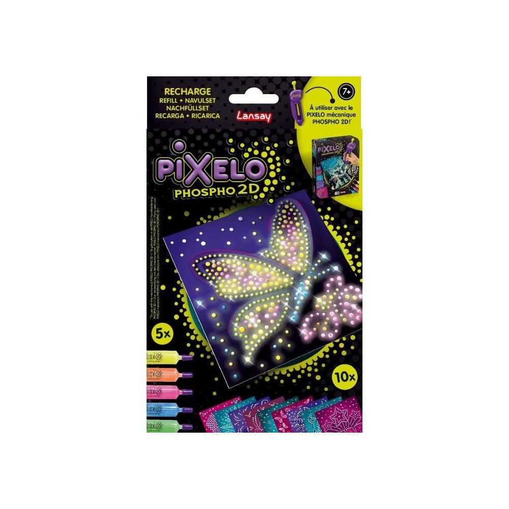 Recharge - LANSAY - Pixelo Phospho 2D - 10 illustrations phosphorescen