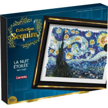 Kit loisir créatif - LANSAY - Collection Sequins - La nuit étoilée
