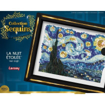 Kit loisir créatif - LANSAY - Collection Sequins - La nuit étoilée