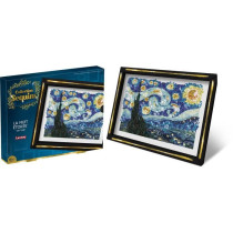 Kit loisir créatif - LANSAY - Collection Sequins - La nuit étoilée