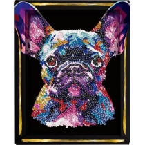 Kit loisir créatif - LANSAY - Collection Sequins - Pop art chien - De
