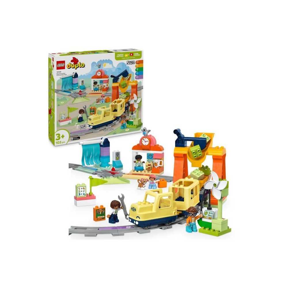 LEGO DUPLO Ma ville 10428 Le grand train communautaire interactif - Jo