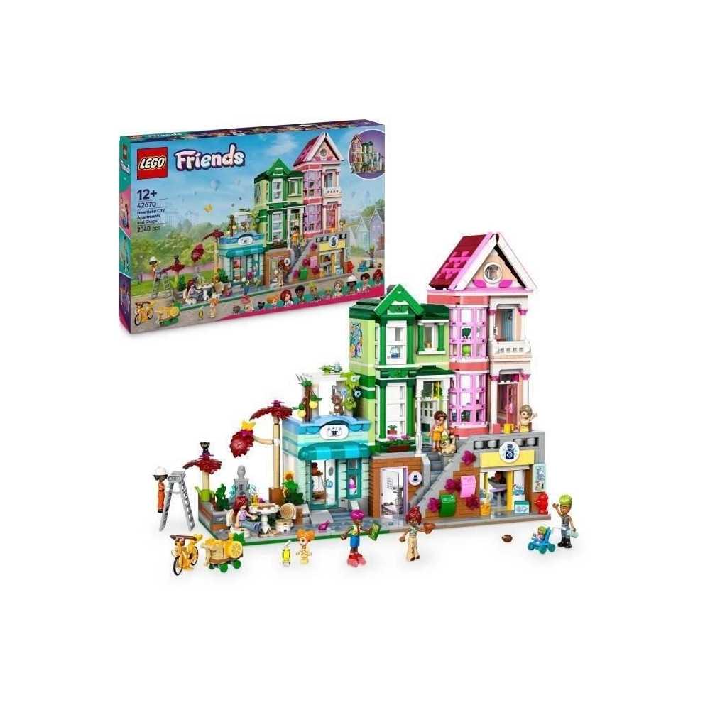 LEGO Friends 42670 Les appartements et boutiques de Heartlake City Jeu