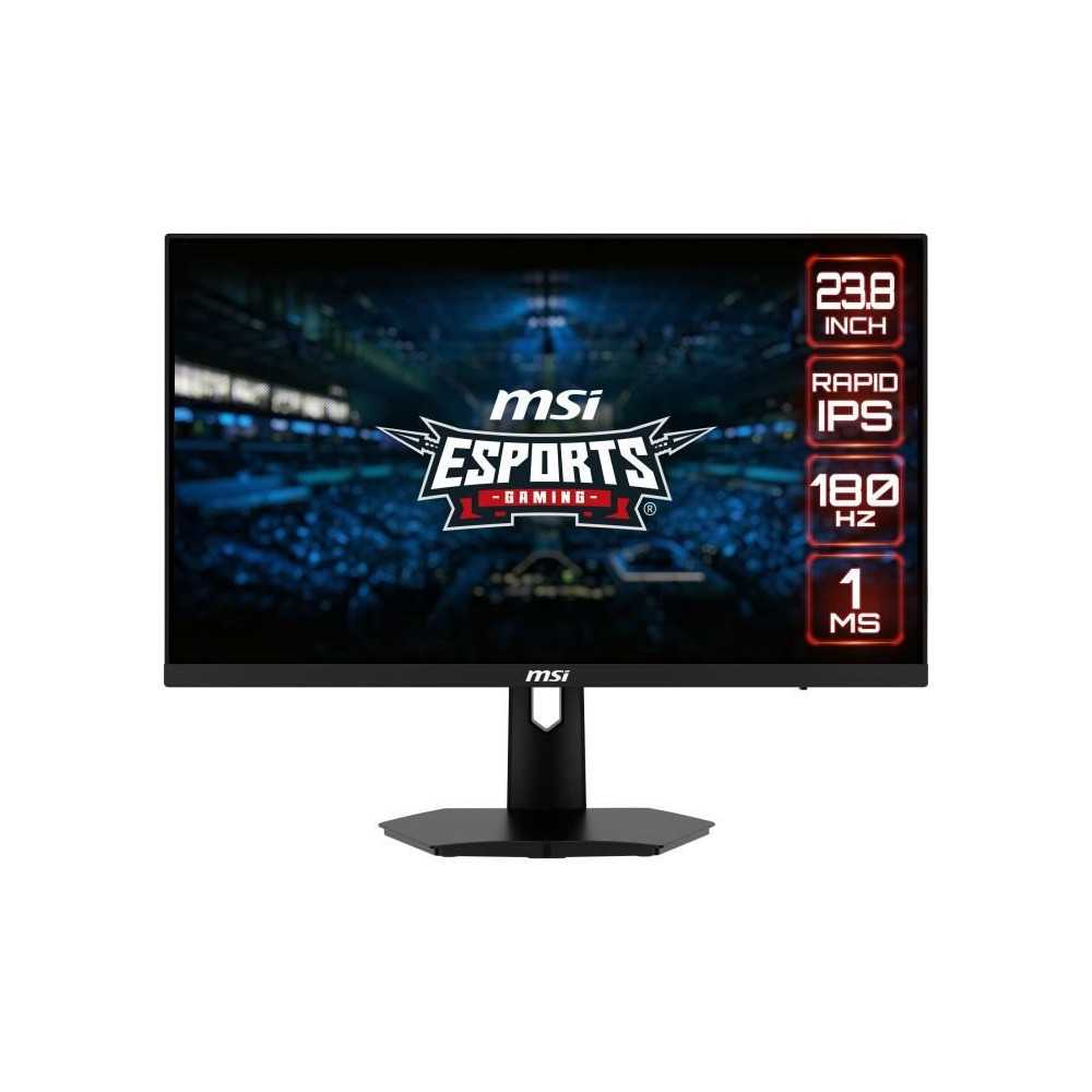 Écran PC Gamer plat - MSI - Optix G244F E2 - 24 FHD - Dalle Fast IPS