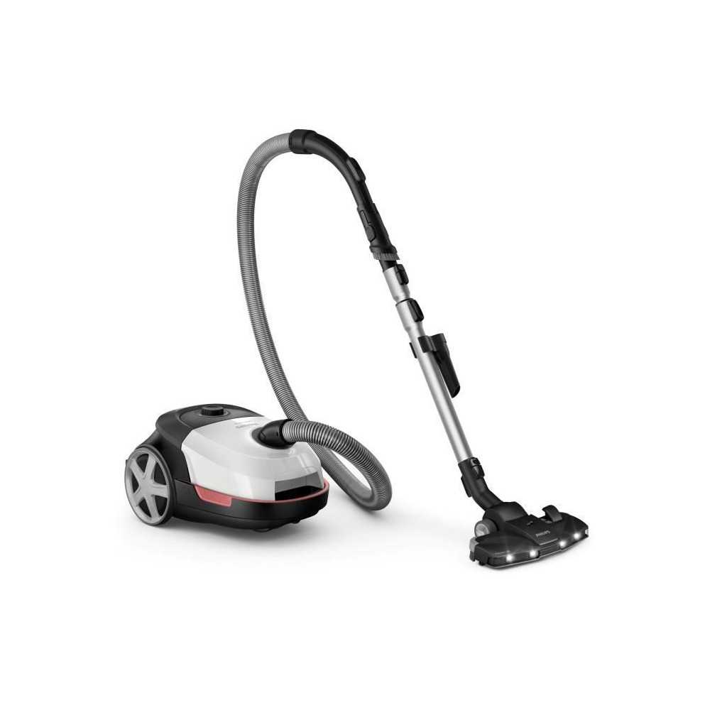 Aspirateur traineau avec sac - PHILIPS XD6122/12 - 900 W - 4 L - Blanc