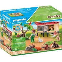 Playmobil - 71252 - Country the farm - Child with enclosure and rabbit