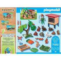 Playmobil - 71252 - Country the farm - Child with enclosure and rabbit