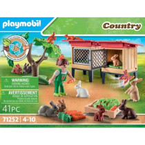 Playmobil - 71252 - Country the farm - Child with enclosure and rabbit