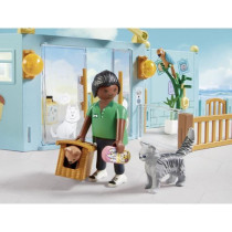 PLAYMOBIL 71742 Hôtel des animaux soigneurs accessoires