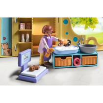 PLAYMOBIL 71743 Centre de soin : 8 chiens et soigneur
