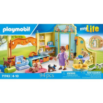 PLAYMOBIL 71743 Centre de soin : 8 chiens et soigneur