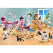 PLAYMOBIL 71744 Bar a chats avec 6 chats et personnages