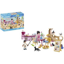 PLAYMOBIL 71744 Bar a chats avec 6 chats et personnages