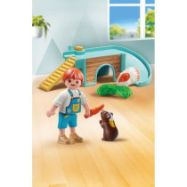 PLAYMOBIL 71746 Enfant 2 cochons d'Inde et accessoires