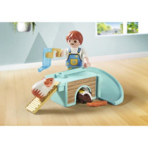PLAYMOBIL 71746 Enfant 2 cochons d'Inde et accessoires