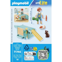 PLAYMOBIL 71746 Enfant 2 cochons d'Inde et accessoires